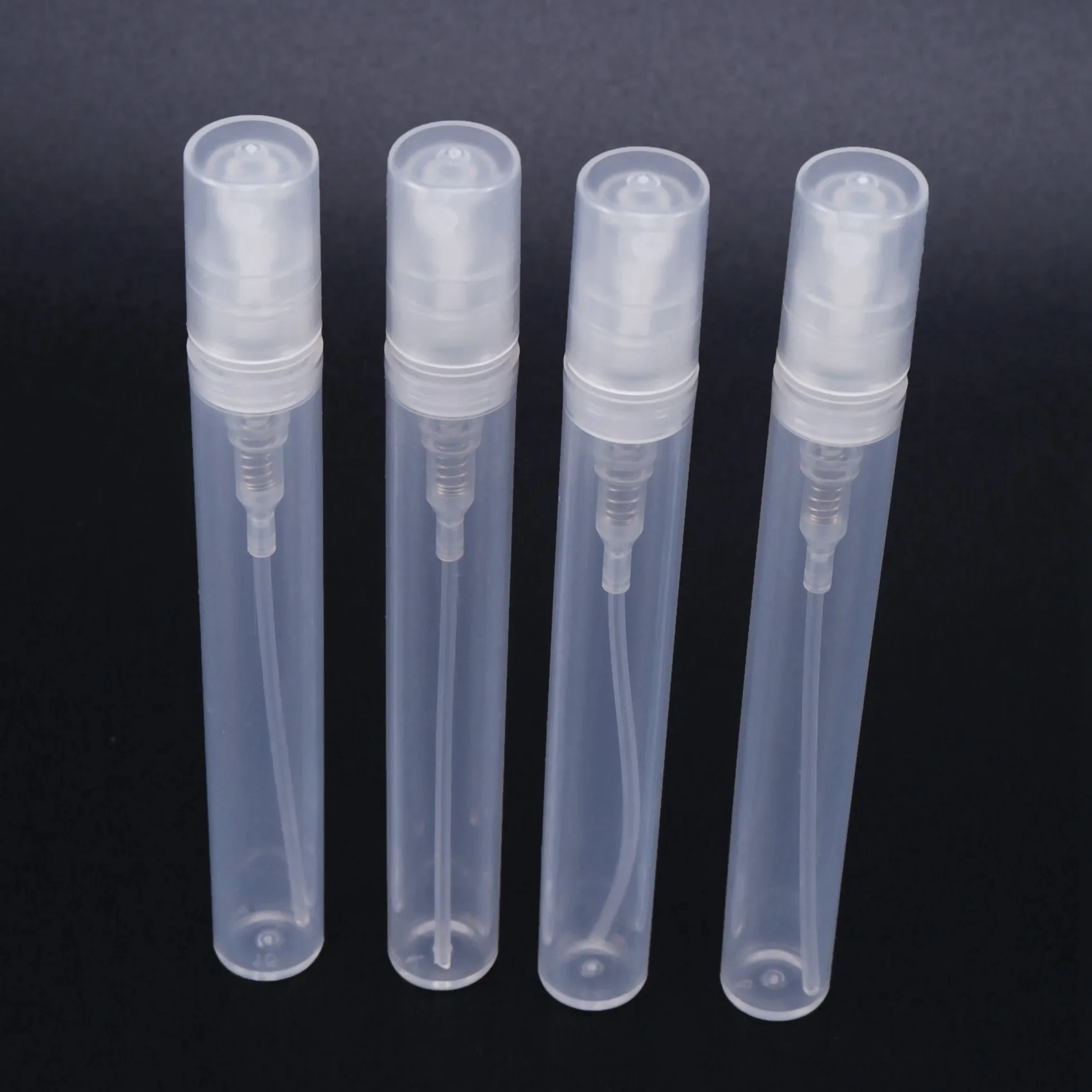 

ABKJ-150Pcs / Lot 5Ml Empty Transparent Plastic Spray Bottle Makeup Perfume Atomizer Refillable Bottle