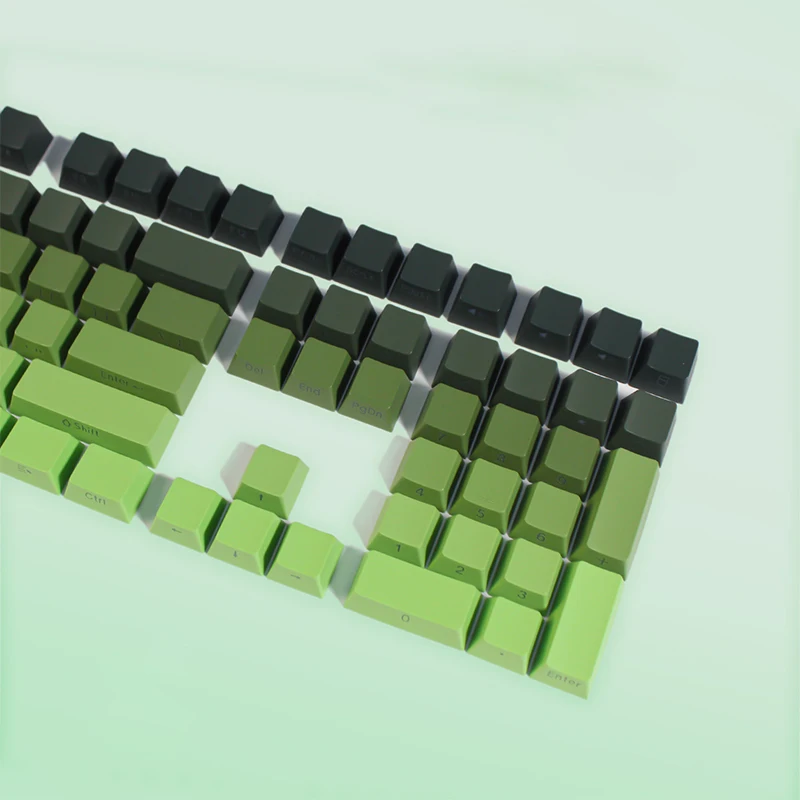 133 Key Matcha Side Print Backlit Keycaps PBT Keycaps OEM Profile For MX Switch Mechanical Keyboard