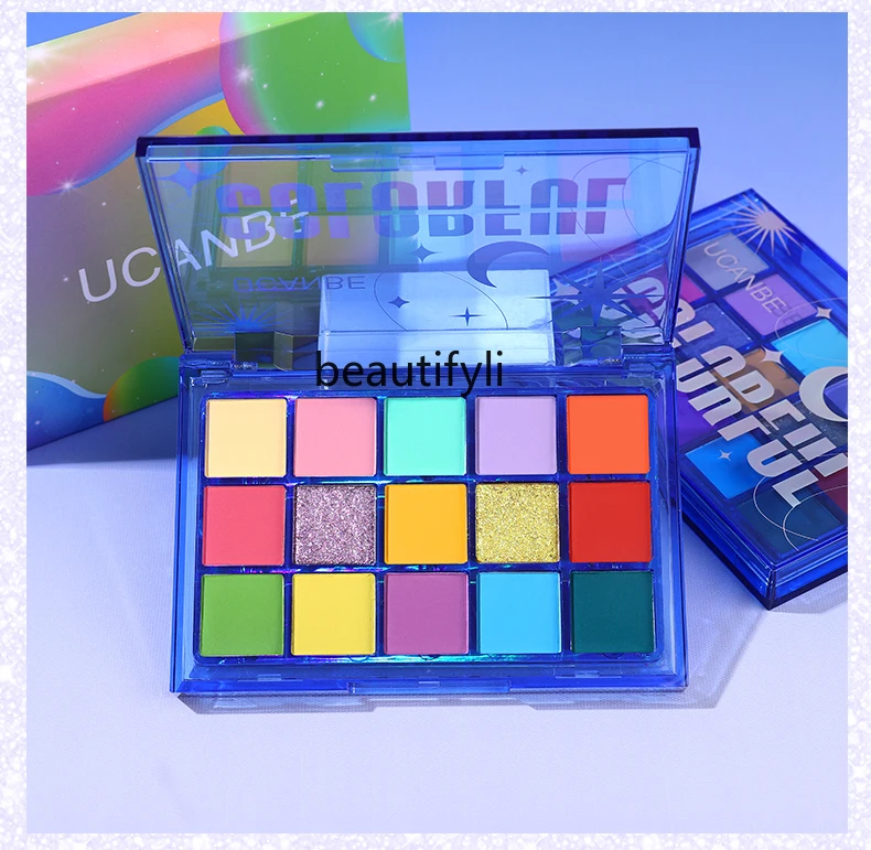 

Sweet Dream Mirror 15 Color Macaron Eye Shadow Plate Color Dopamine Play Makeup Color Development Niche Performance Stage