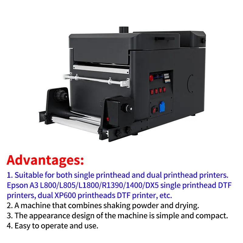 Fcolor Automatic 13 pollici DTF Powder Shaker Machine 30cm DTF Powder Shaker Suit per Epson L805 L1800 1390 XP600 DX5 DTF Printer