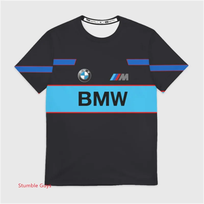 

Мужская летняя футболка BMW, спортивная мотоциклетная гоночная футболка M Power Car, брендовая повседневная модная одежда с короткими рукавами