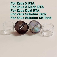 4PCS Hong Glass For GeekVape Zeus X RTA/Dual /Zeus X Mesh RTA/Zeus Sub Ohm Subohm SE Tank Bubble Straight Glass Tank Accessories