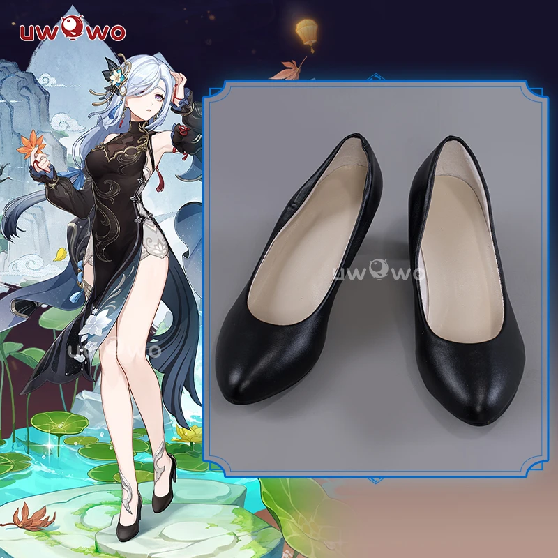 

PRE-SALE UWOWO Genshin Impact Shenhe Frostflower Dew New Outfits Lantern Rite Cosplay Shoes