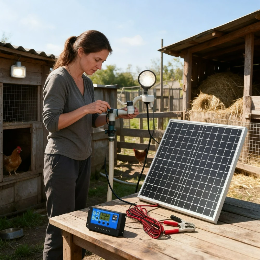 12W Monocrystalline Solar Panel Generation Kit Aluminum Frame 12V Smart Charge Controller Portable Off Grid Power Supply For