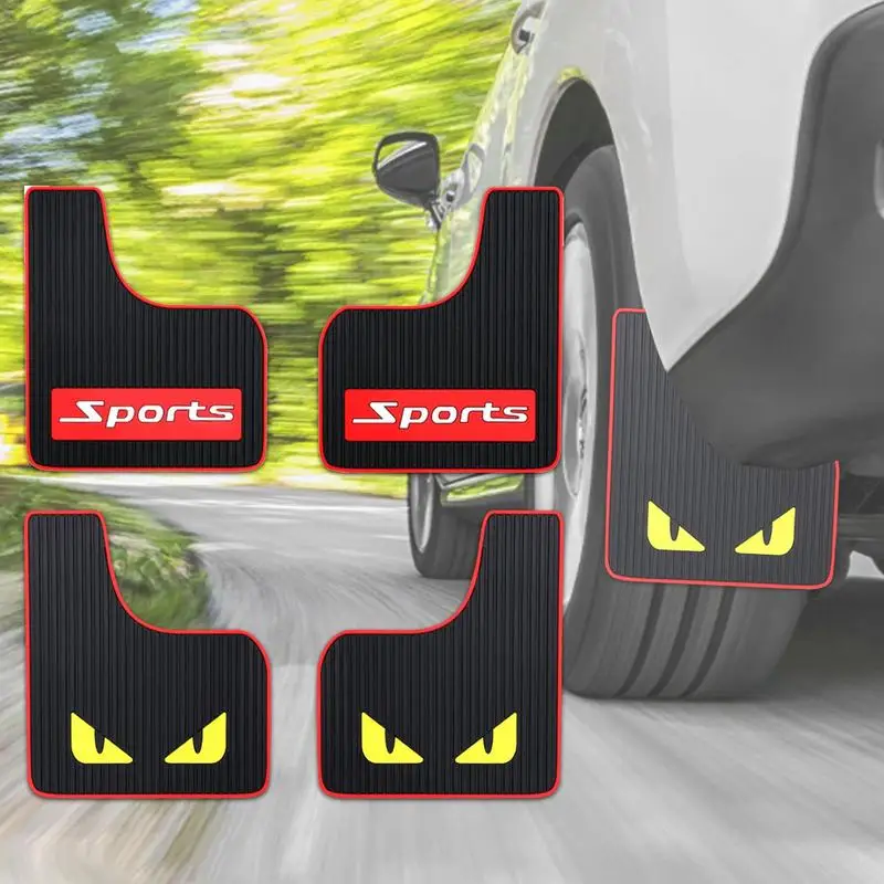 Car Mud Flaps 2pcs Rally Armor Mud Flaps Car Mud Flaps Universal PVC Mudguard Soft No Collision Front And Rear Guards Mud Flaps