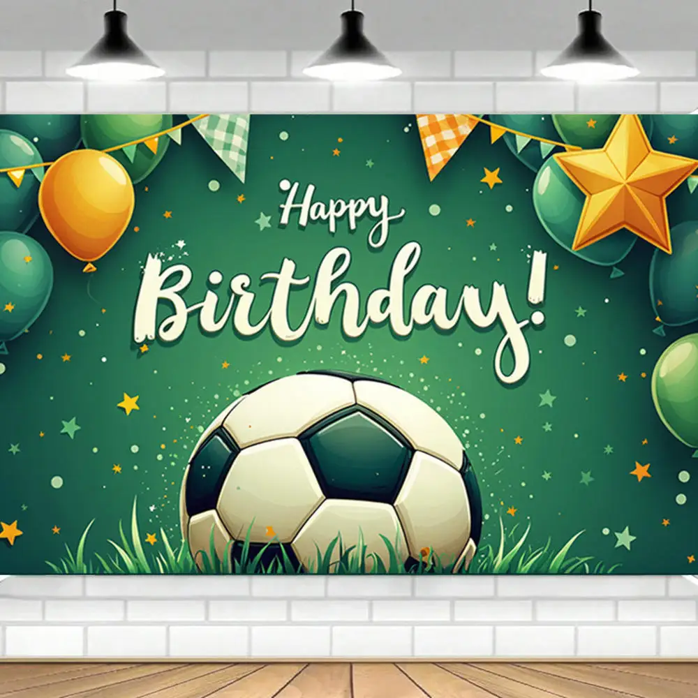 6 Pièces Gâteau D'anniversaire Football, Football Cake Topper