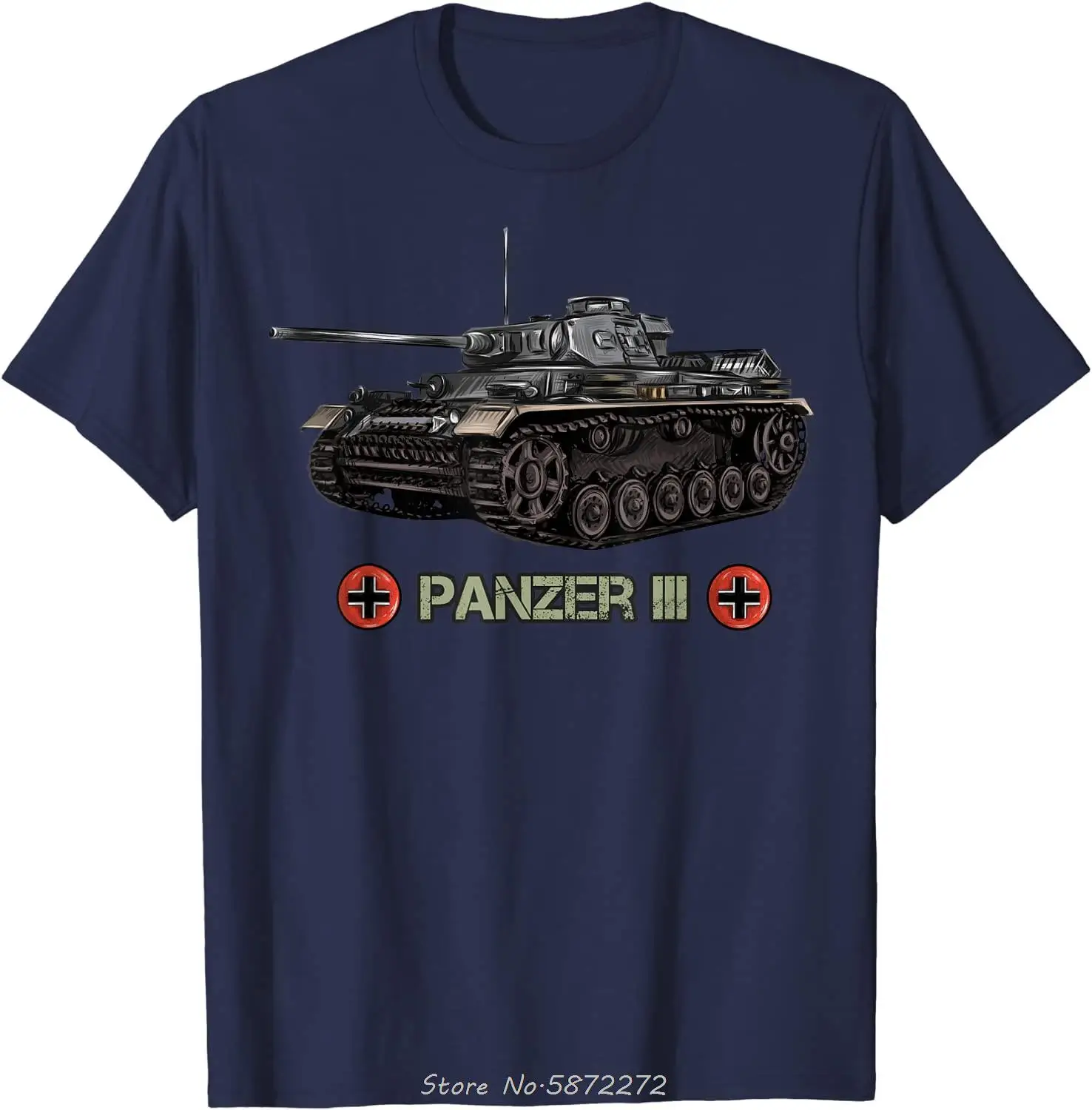 World War 2 German Tank Panzer 3 WW2 gift Men T-Shirt Short Casual Cotton Shirts Top Tees Harajuku Sweatshirt