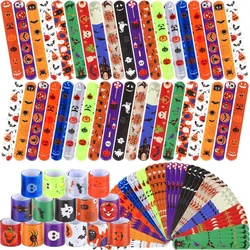 Halloween Clap Bracelet Colorful Interesting PVC Snap Bracelets High Quality Christmas Party Supplies Festival Carnival Props