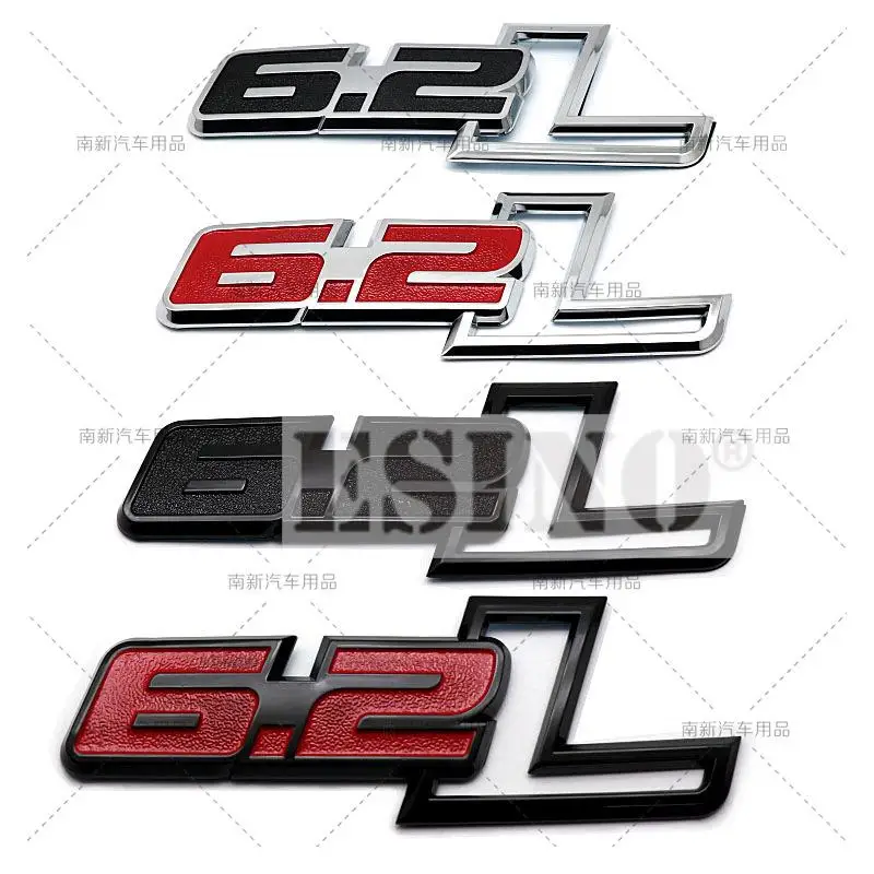 

3D 6.2L Car Trunk ABS Badge Emblem Rear Body Tailgate Fender Adhesive Styling Badge for Ford Raptor SVT F150 F350 F450 F550