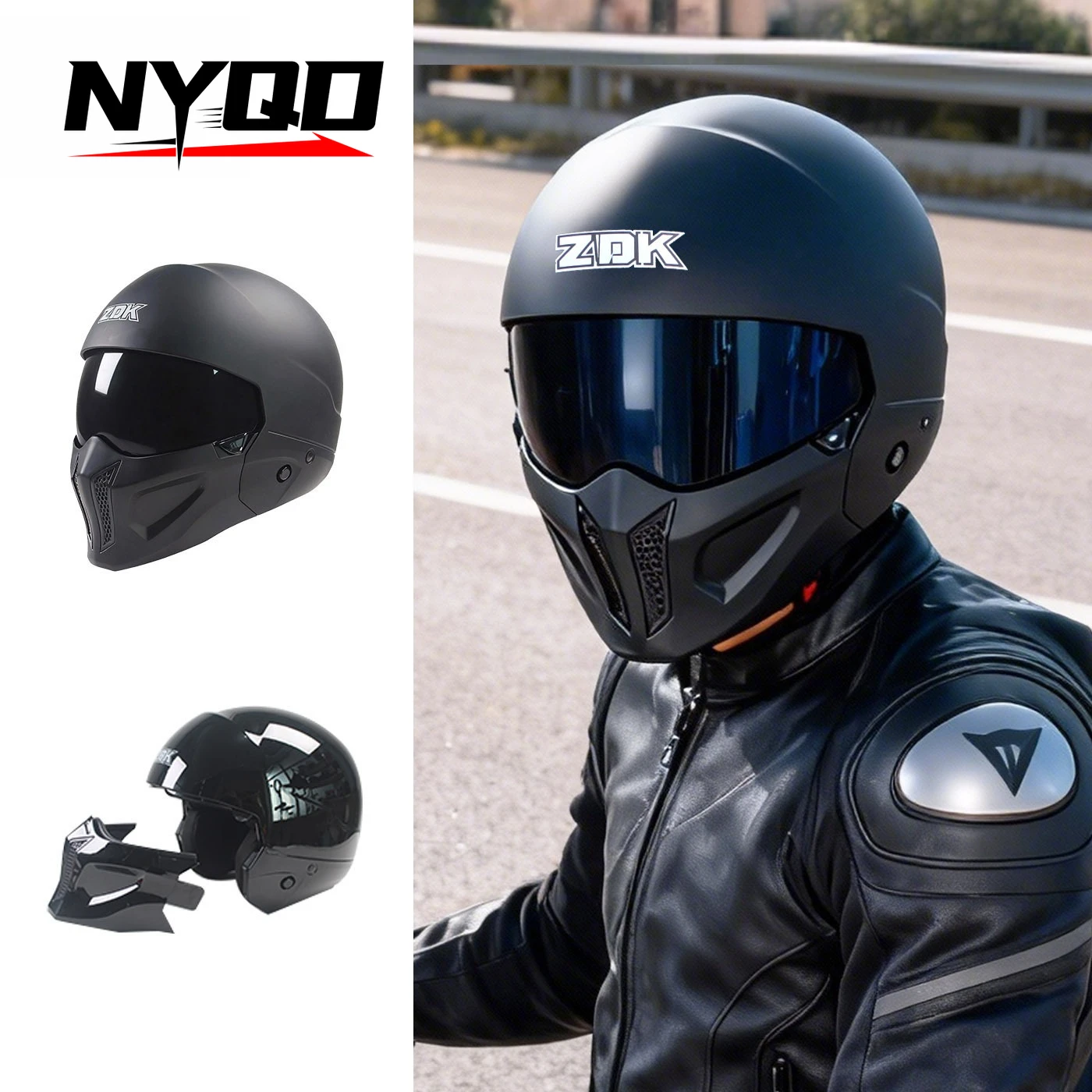 

Motorcycle Helmet - Vintage Three-Quarters Headgear for Men and Women Motorbike Helmet Motorcycle Accessories 헬멧