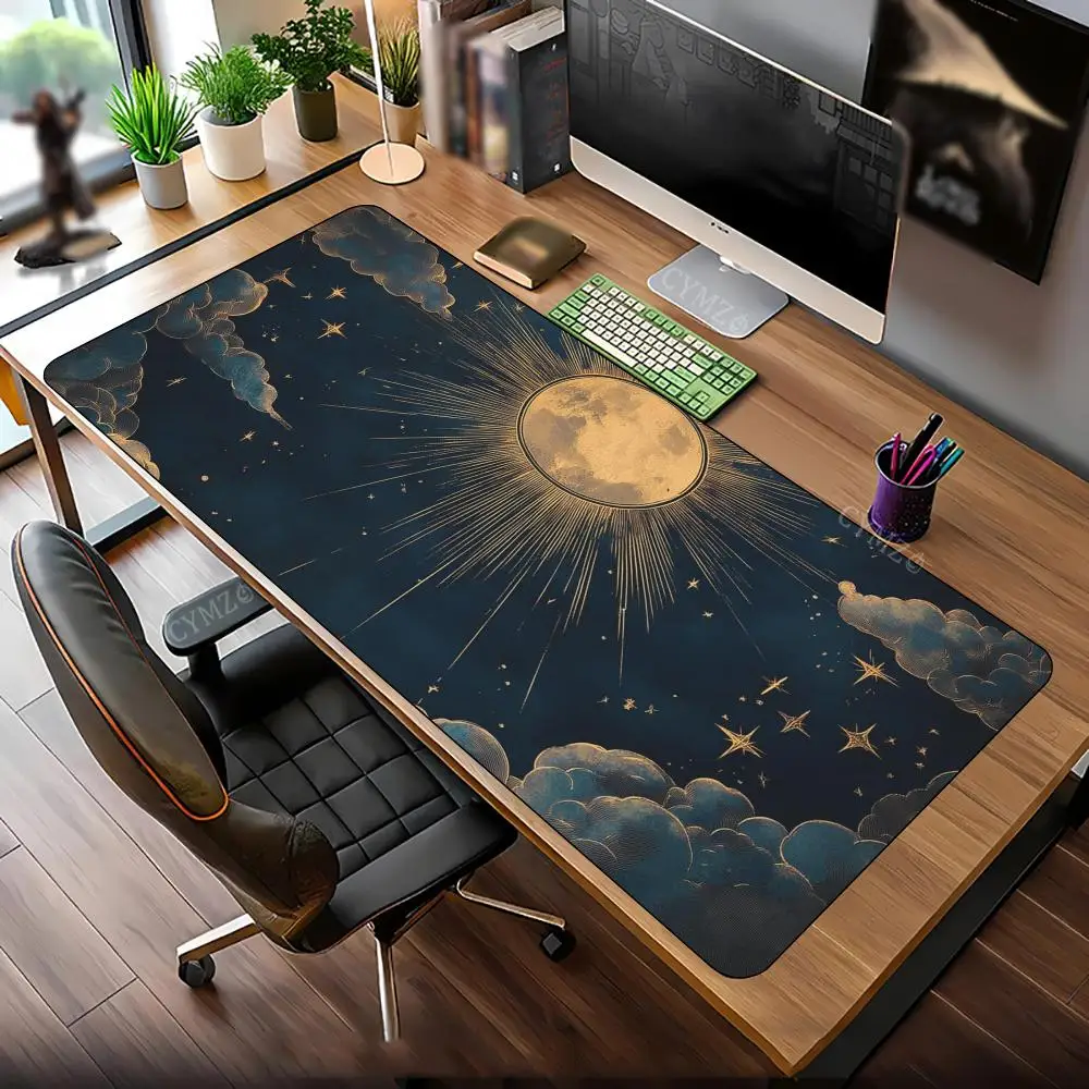 Mysterious moon phase in Gothic style gaming Mouse Pad Desk Mat Gaming mats anti-slip Durable offices accessories mouse mat