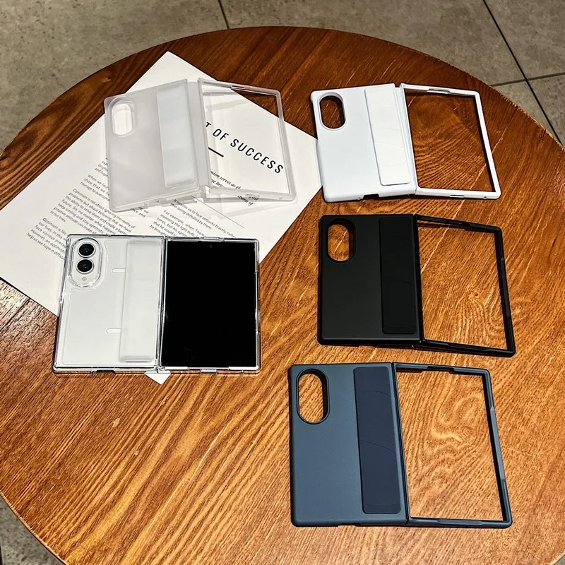 For Samsung Galaxy Z Fold 8 7 6 Ultra Hand Strap Matte Hard Phone Case Full Cover Shockproof Protective Cover