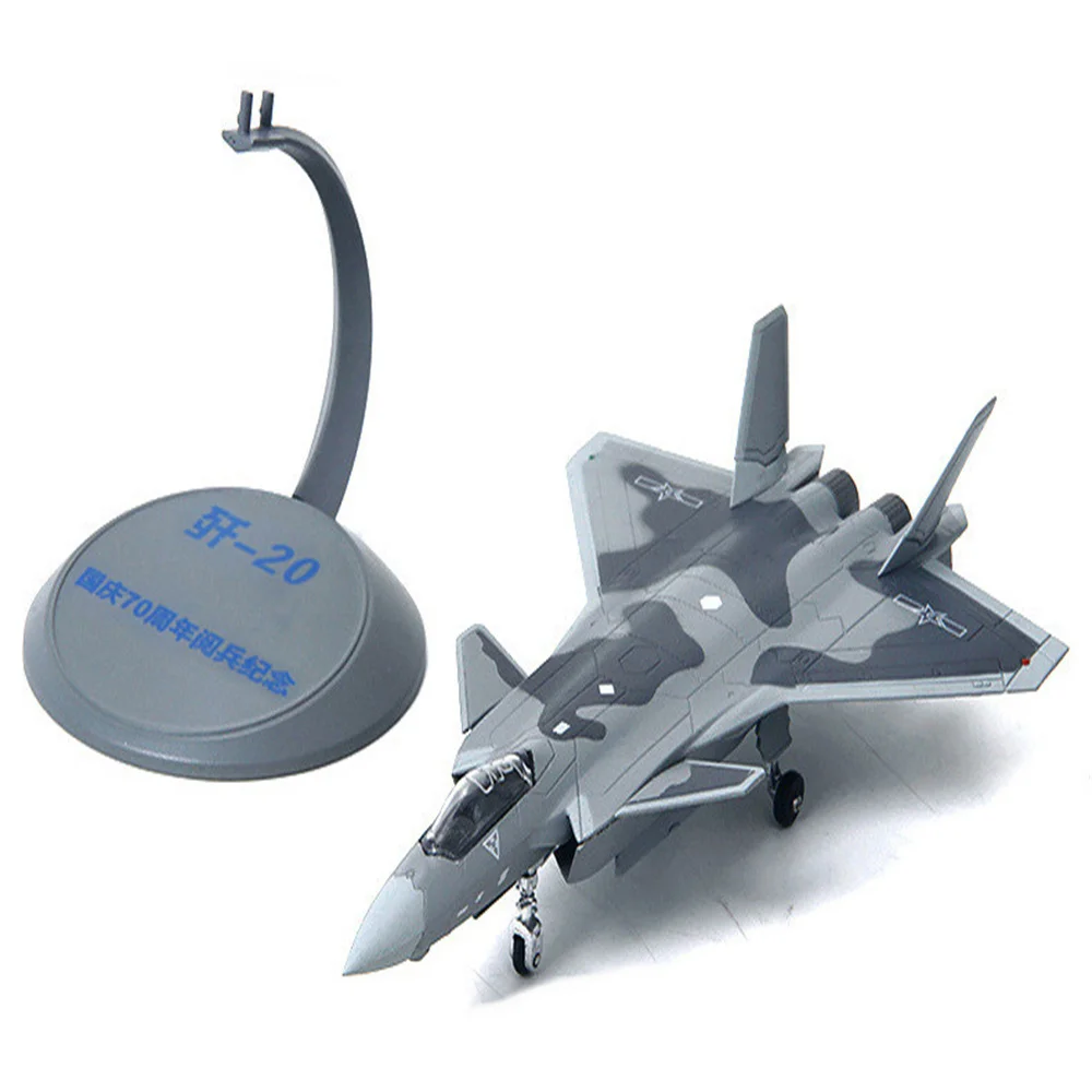 

1/144 Scale J-20 Fighter Aircraft Models For Collection Alloy Metal Simulation Military Scene Fighter Model Finished Ornaments