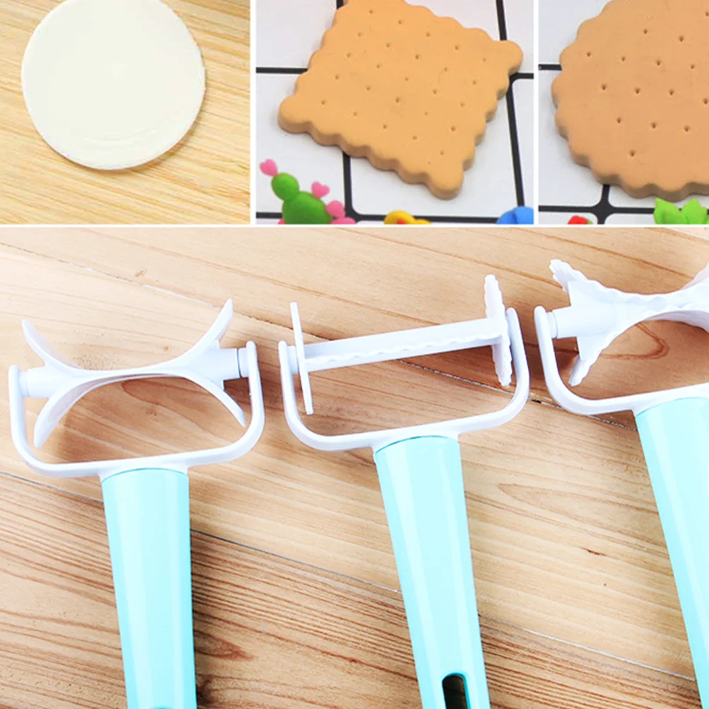 

3Pcs Cookie Mold Biscuit Cutter Plastic Dough Pastry Round Fondant Pie Mold Maker for Baking Gingerbread Mini Pizza