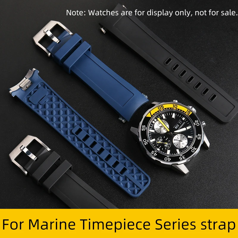 Shenyu Rubber strap For IWC Marine Timepiece Series AQUATIMER CHRONOGRAPH IW356802 IW376705 quick release watchband bracelet