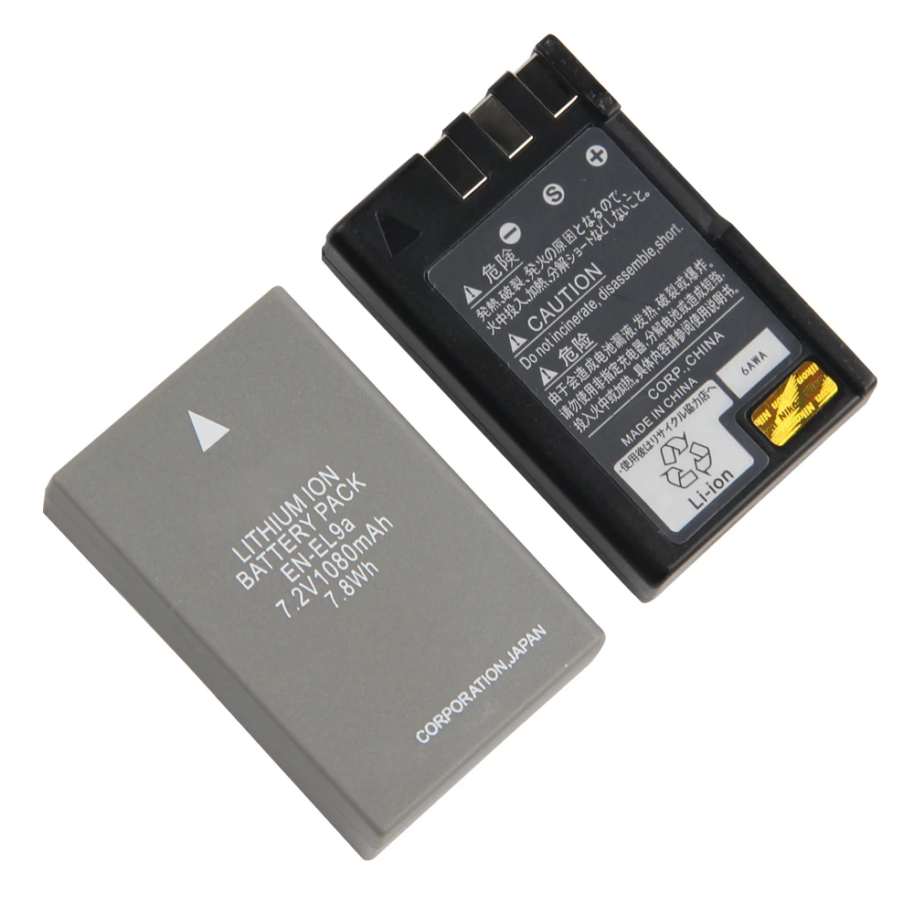 Original Replacement Battery For Nikon D5000 D3000 D60 D40X EN-EL9 EN-EL9A Camera Battery 7.8Wh Rechargeable Battery