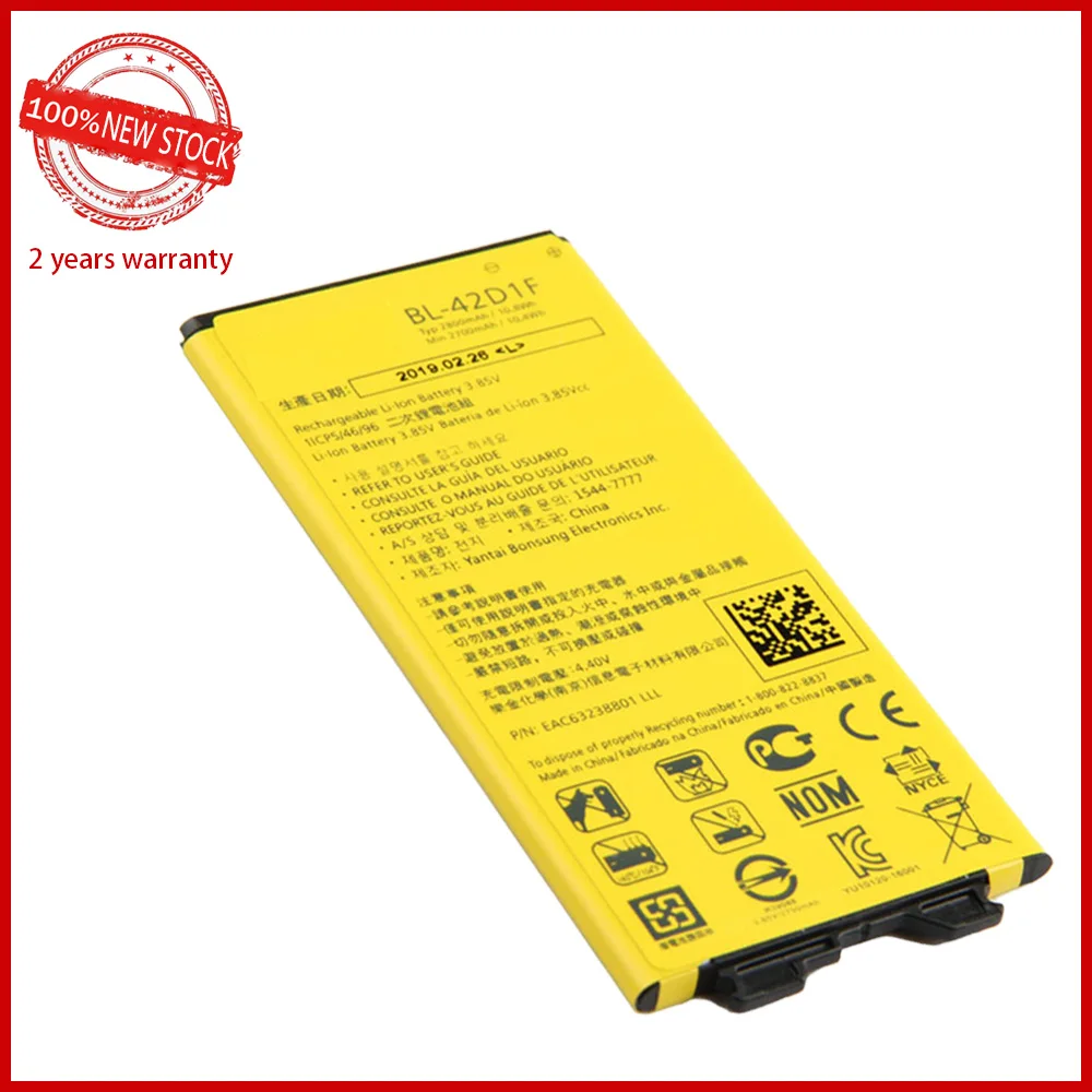 BL-42D1F Mobile Phone Battery for LG G5 H850 H820 H830 H831 H840 H868 H860N H860 LS992 US992 2800mAh Battery BL42D1F BL 42DIF