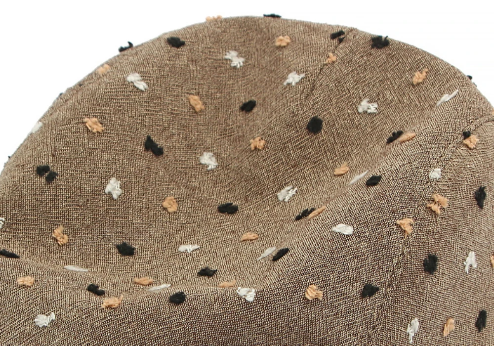 HT5104 Baskenmützen für Herren und Damen, Vintage Künstler-Mütze, Verstellbare Ivy-Flatcaps für Frühling und Sommer, Leinen-Baskenmütze – Detail 4