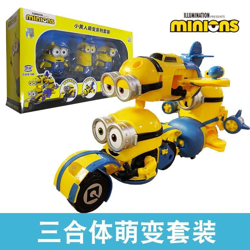 Cattivissimo Me Minions Bob Kevin Stewart Trasformazione Figura Giocattolo per bambini personalizzato creativo Modello Ornamento da tavolo Regalo