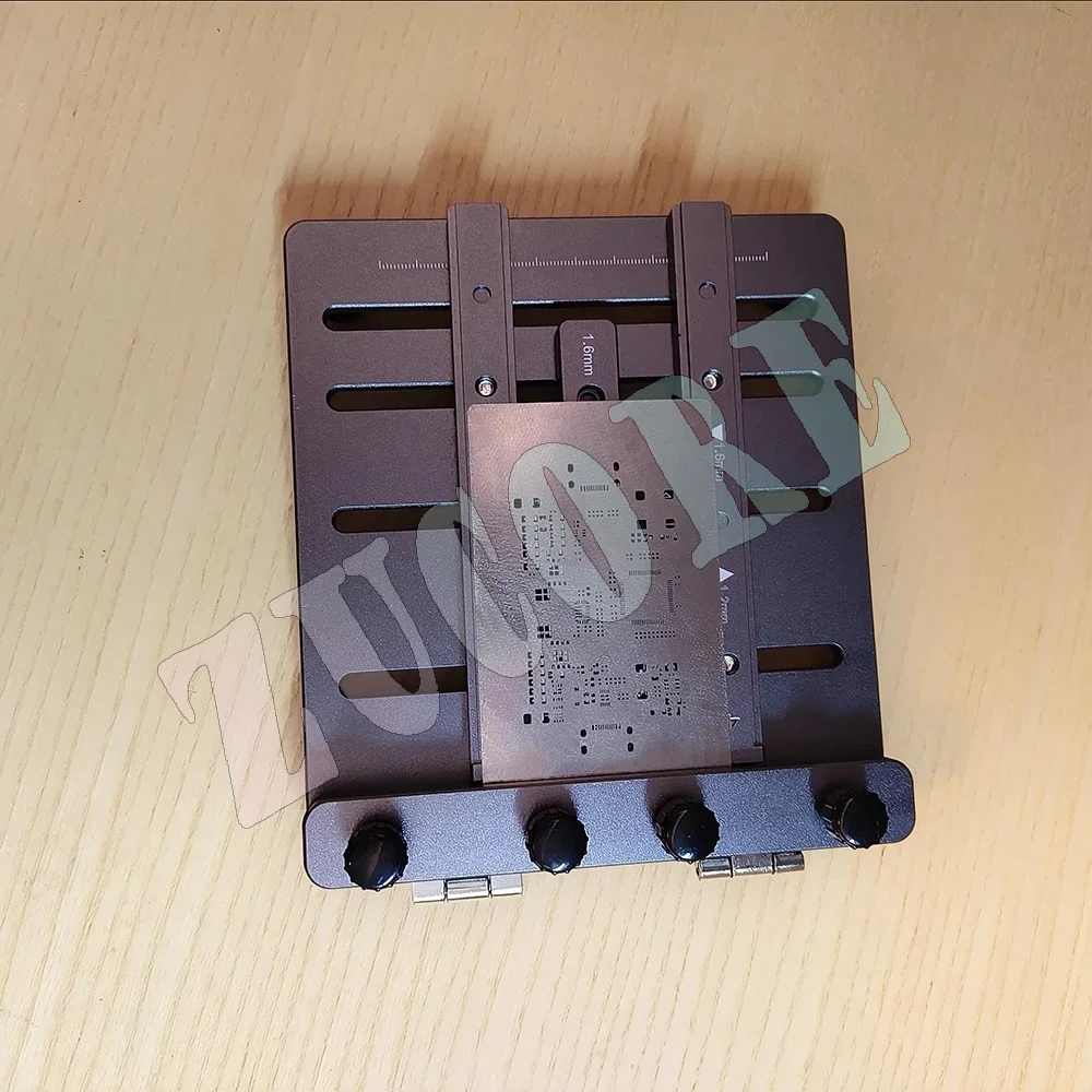 New Version CNC Solder Paste Stencil Fixture - Mini Steel Stencil Printing Jig for PCB Assembly (Supports Double-Sided SMT)