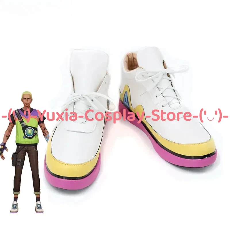 يوكسياكوسبلاي! أحذية VALORANT Gekko التأثيرية لشخصية لعبة الرسوم المتحركة الدعامة من جلد البولي يوريثان أزياء حفلات الهالوين #6