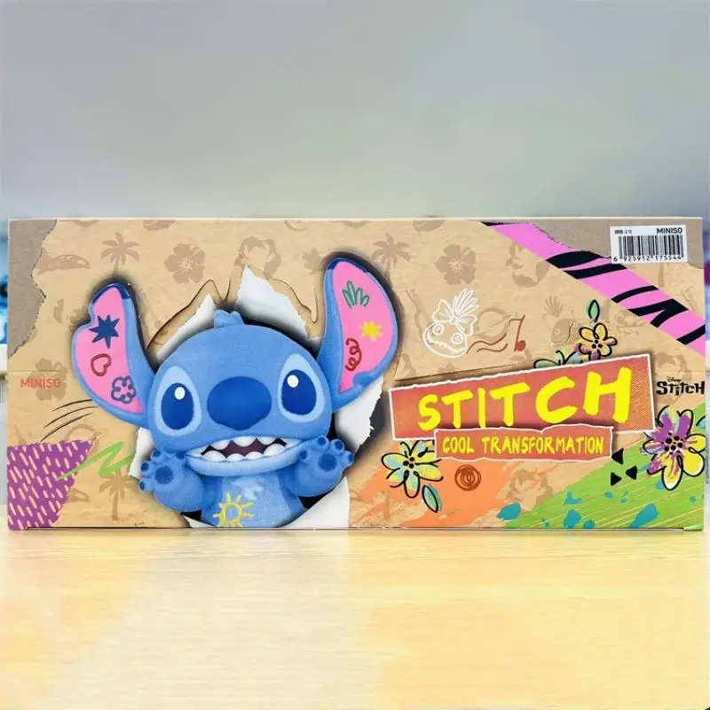 Miniso Stitch Blind Box Disney Lilo & Stitch Cool Transformation Series Blind Box เครื่องประดับโต๊ะน่ารัก