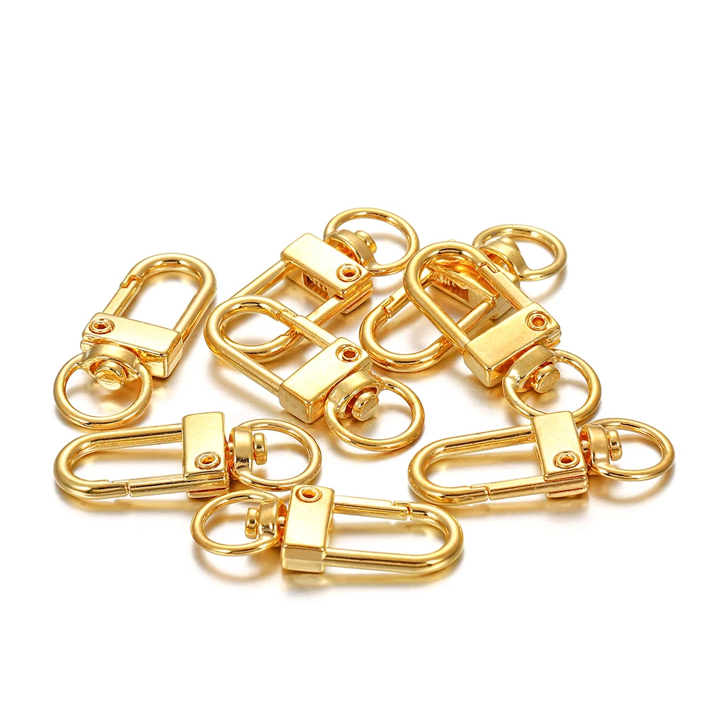10 stuks 13x33mm Roterende Hond Gesp Snap Kreeft Sluitingen Haken voor DIY Sieraden Maken Sleutelhanger Tas sluiting Accessoires Benodigdheden