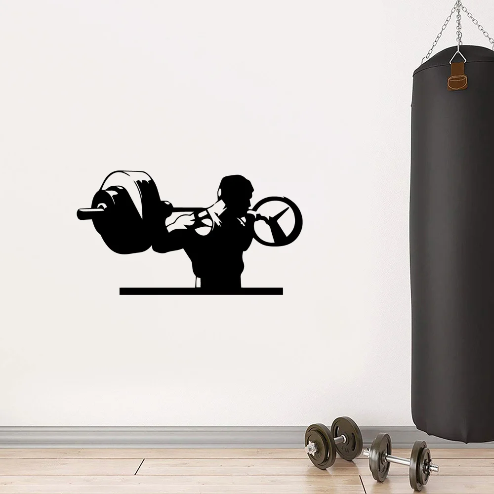 

1 pc Dumbbell training Wall Stickers gym Decor Modern Acrylic Decoration waterproof Wall Stickers Waterproof Wallpaper