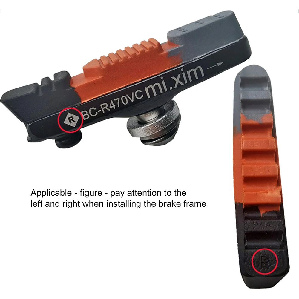 Mi Xim 1 Paar Gummi-Silent-Bremsbeläge für Rennräder, C-Bremsen-Halterungen, Bremsbeläge, Schuhe, Blöcke