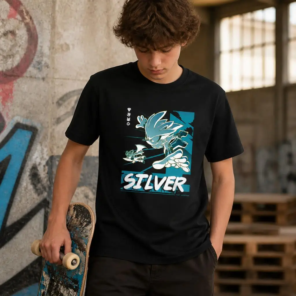 Silver Sonices Rouge The Bat Men Retro T Shirt 100% Cotton Clothing Fun Short Sleeve Tee Gift T-Shirts