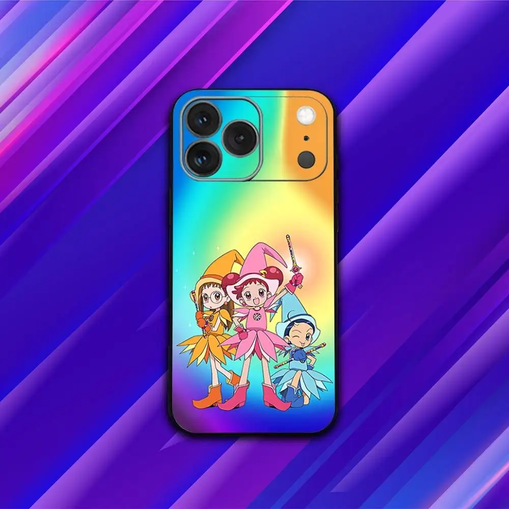 حافظة هاتف M-Magical Anime Do-Re-Mi لهاتف iPhone 17,16,15,14,13,12,11,Pro,Max,Plus,X,XS,SE4,E,Mini,Soft Black Case