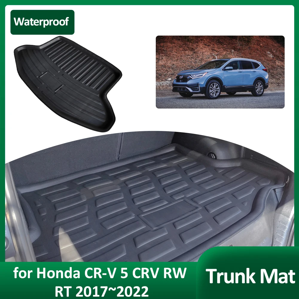 

Car Trunk Mat for Honda CR-V 5 CRV RW RT 2017~2022 Tray Waterproof Rear Part Luggage Rug Cargo Boot Pad Liner Cover Accessorie