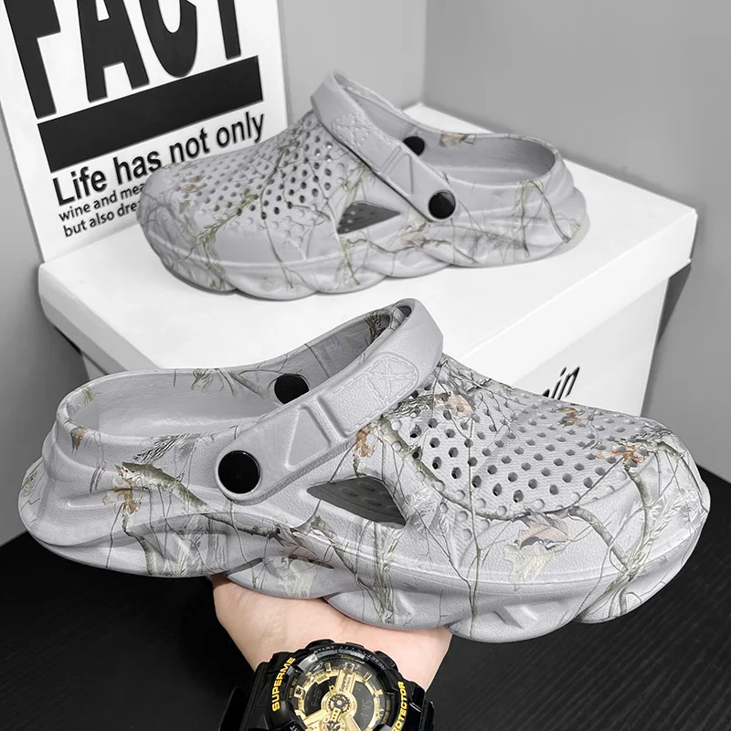 

Летние сандалии больших размеров для мужчин и женщин, дышащие пляжные тапочки из ЭВА, мужские сабо, мужские шлепанцы, удобная мужская повседневная обувь