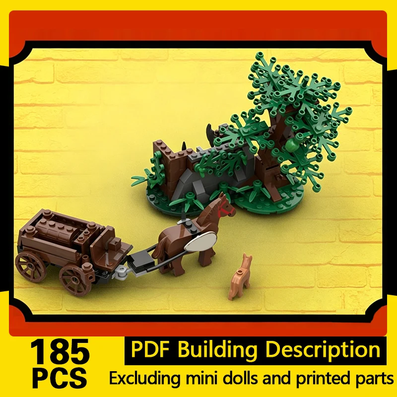 

Medieval Castle Model MOC Building Bricks Forest Ambush Scene Modular Technology Gifts Holiday Assemble Children Toys Suit