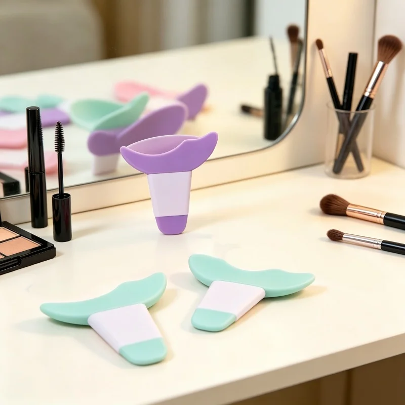Silicone Eye Makeup Assistant Tool Multifunctional Eyeliner Stencil Mascara Guard Reusable Makeup Auxiliary Tool for Women