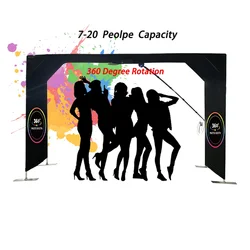 Over Head 360 Photo Booth Free Customized LOGO Portable Overhead 360 Video Photobooth Machine for Wedding Party Rental Event