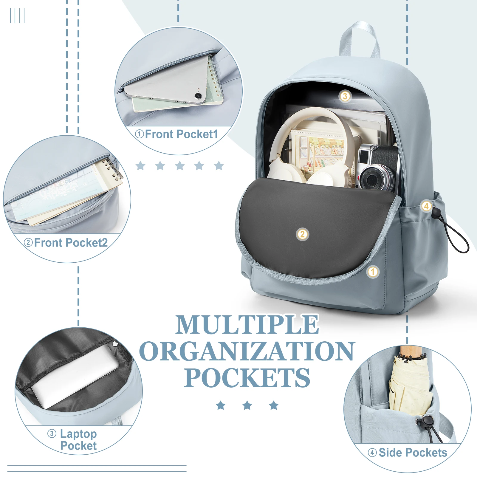 Zaino da viaggio per coppia Zaino casual da donna di grande capacità Moda Zaino per studenti delle scuole medie Borsa di stoffa impermeabile