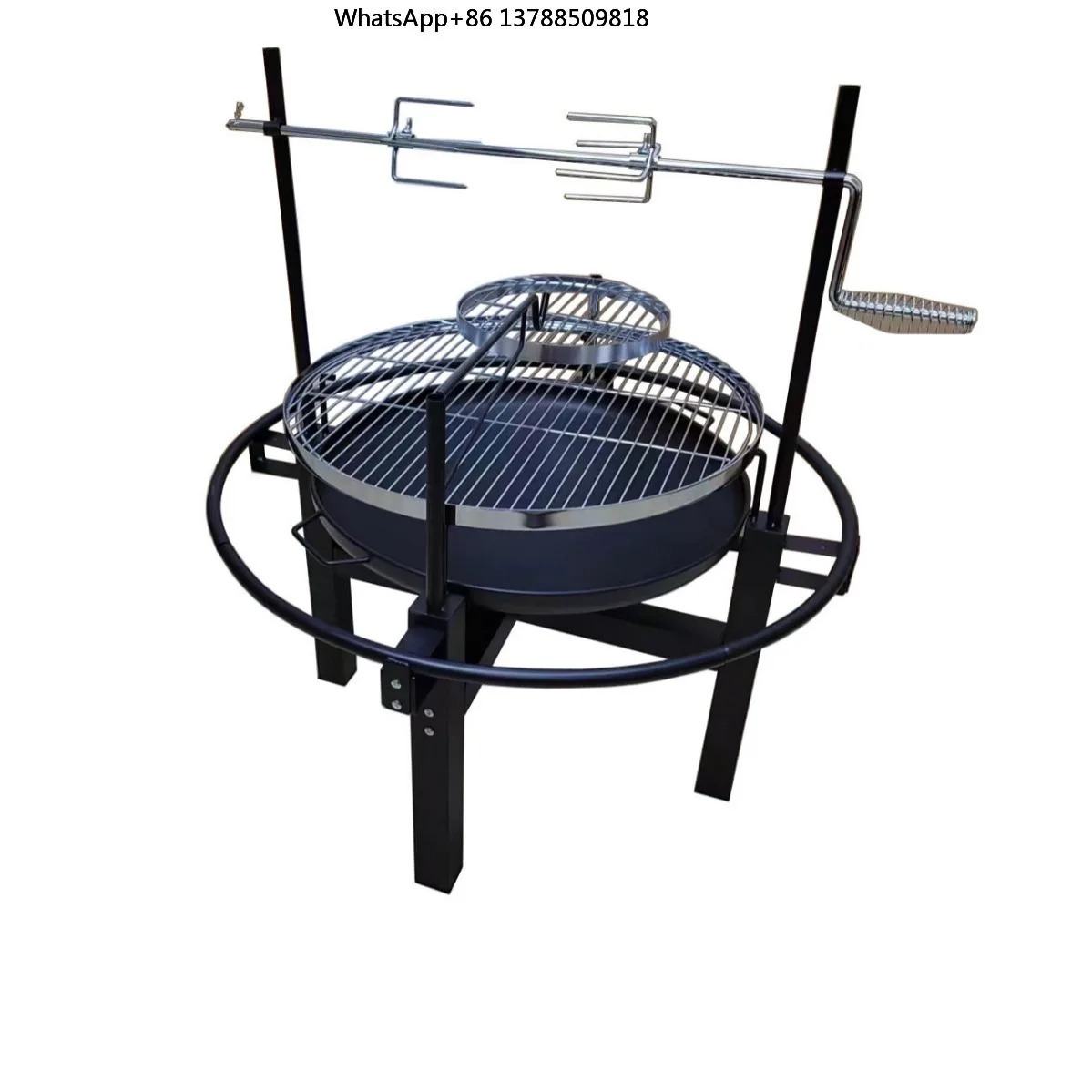 Source Manufacturer Quality 24 Inch Multifunctional Barbecue Grill with Barbecue Rod and Insulation Net Anti-rust Portable