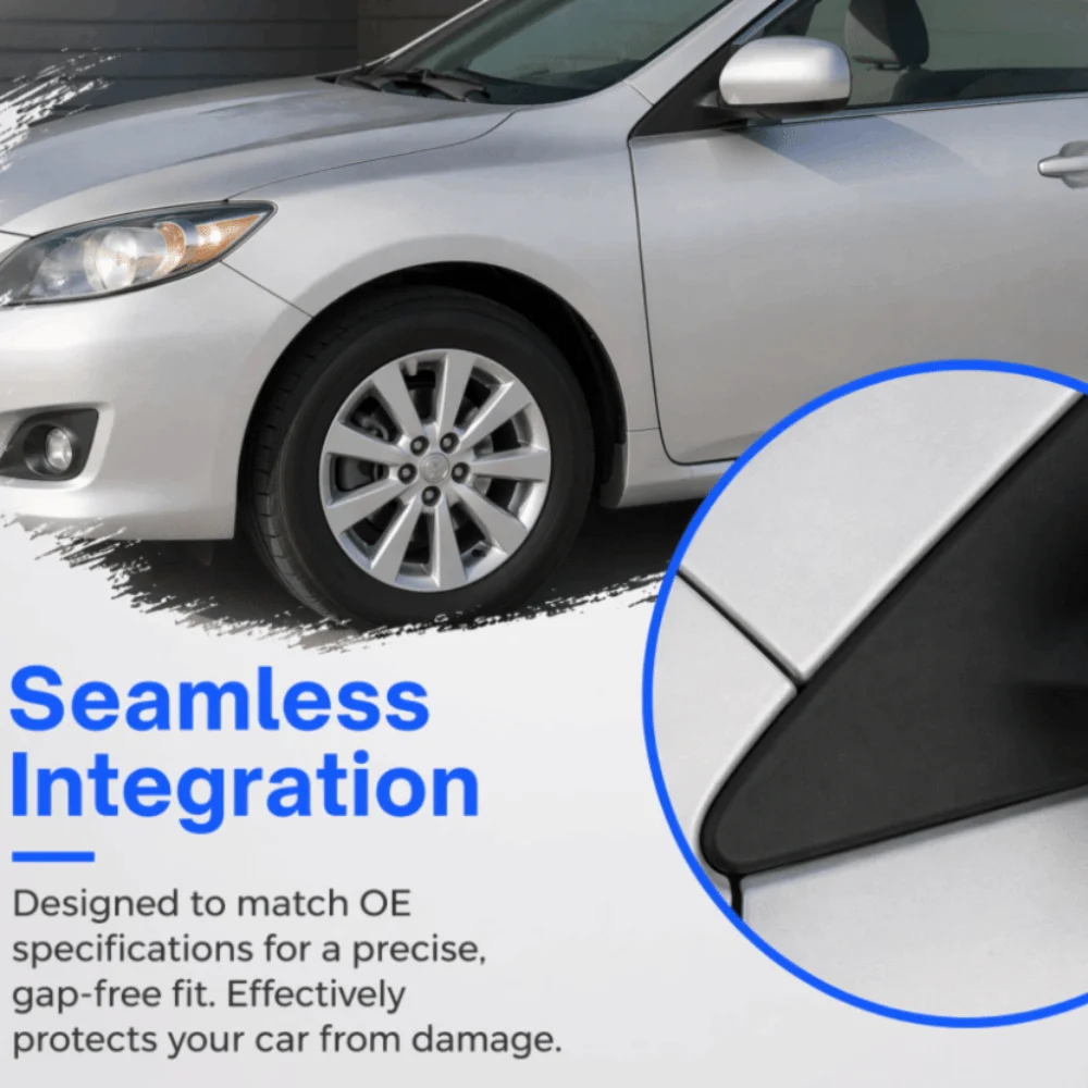 

2PCS Black Mirror Triangle Trim Plastic 60118 12010,60117 12010 Mirror Garnish Plate Side Mirror Trim for Corolla 2008-2013