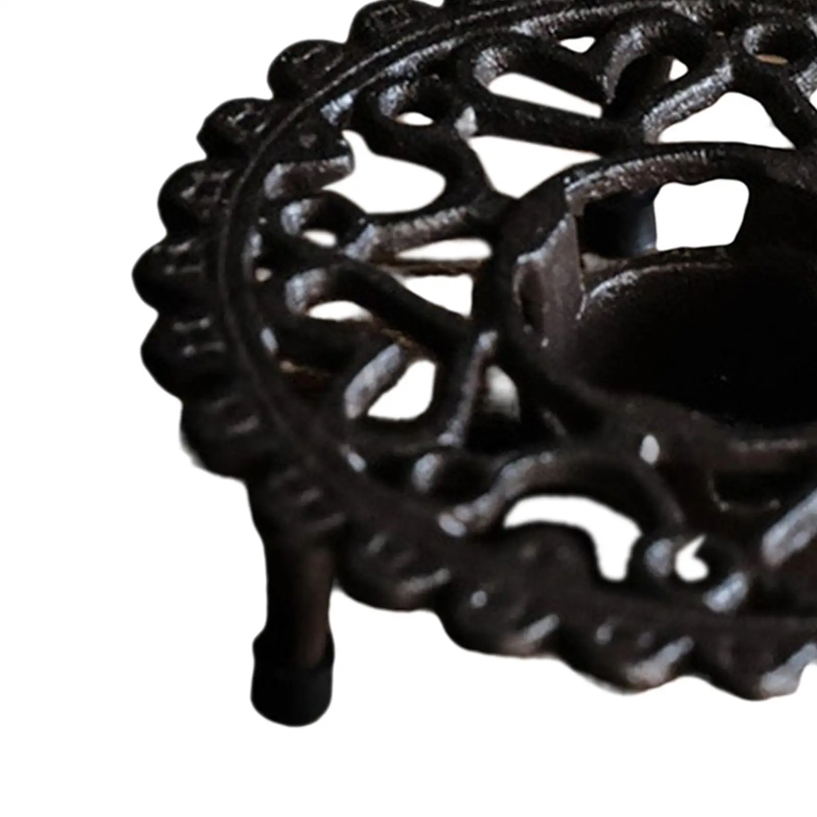 Teapot Warmer, Support Rack Stand ,Heavy Duty Sturdy Durable Cast Iron Teapot Dish Stable Holder for Yard Garden Courtyard Hotel