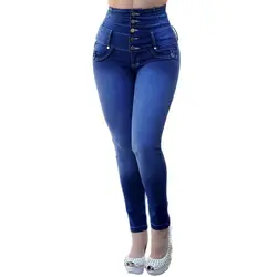 Frauen Skinny Jeans Hohe Taille Taste Denim Hosen Push-Up Hosen Bodycon Bleistift Hosen winter damen jeans streetwear