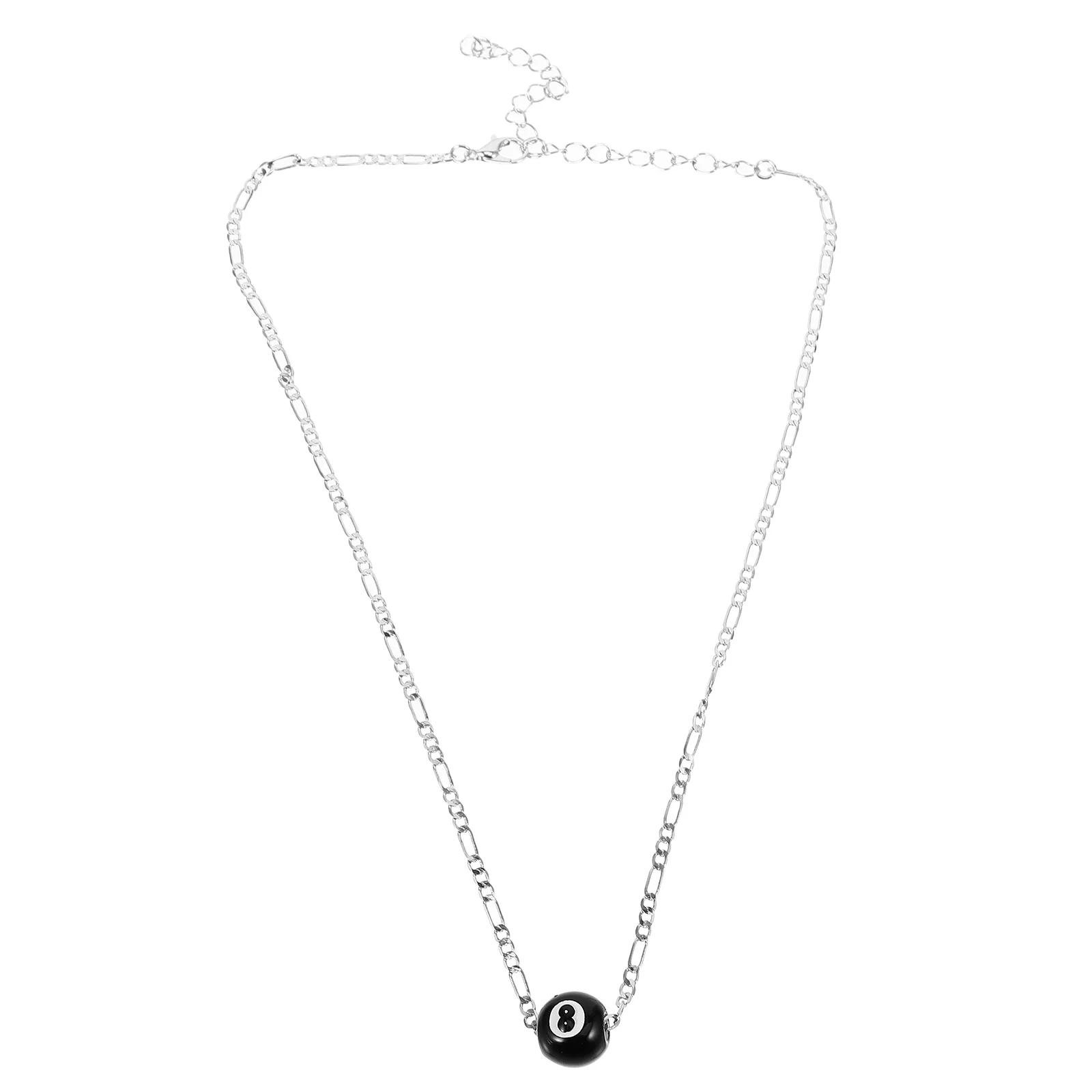 

Simple Snooker Necklace Miss Choker Necklaces for Woman Zinc Alloy Billiard Ball