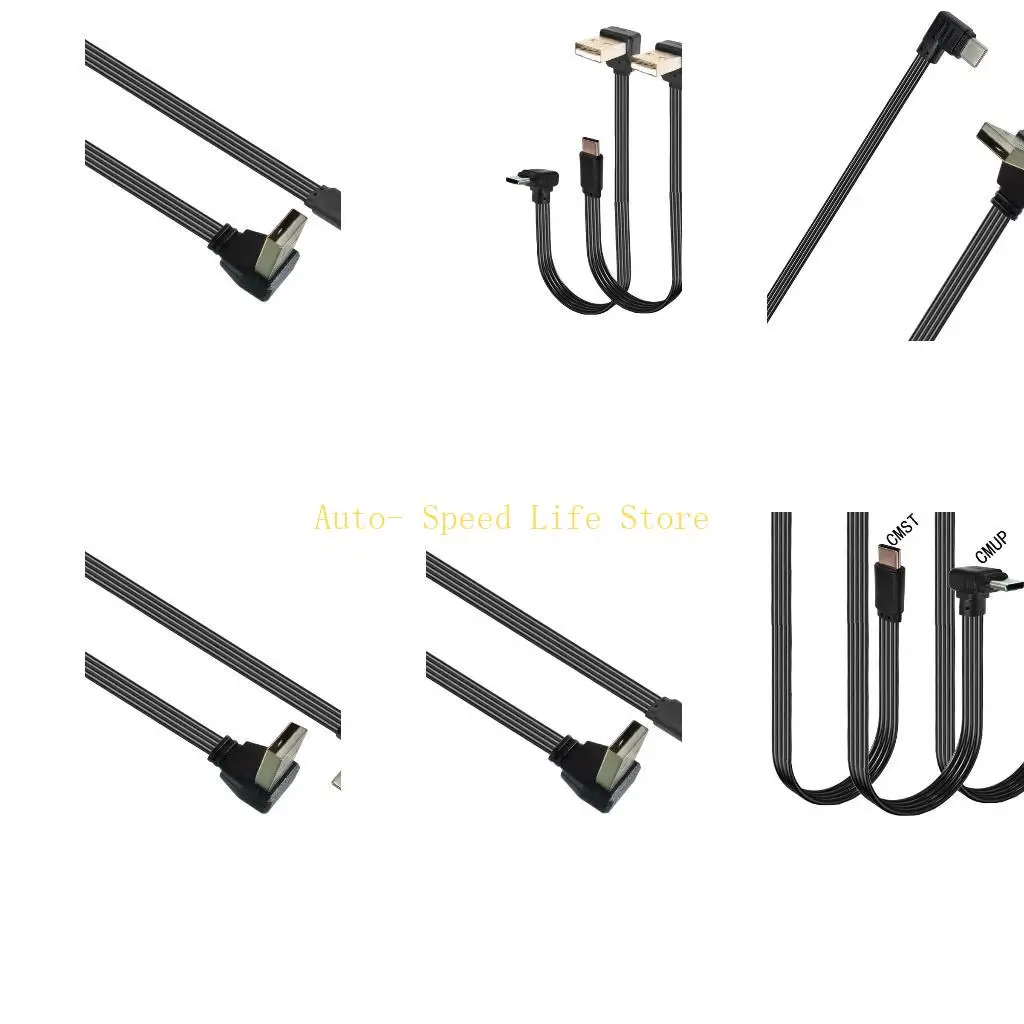 

02DA Portable USB 2.0 к USB Тип C Кабель кабеля Поддержка 10 Вт быстрая зарядка и передача данных 480 Мбит / с для ноутбуков