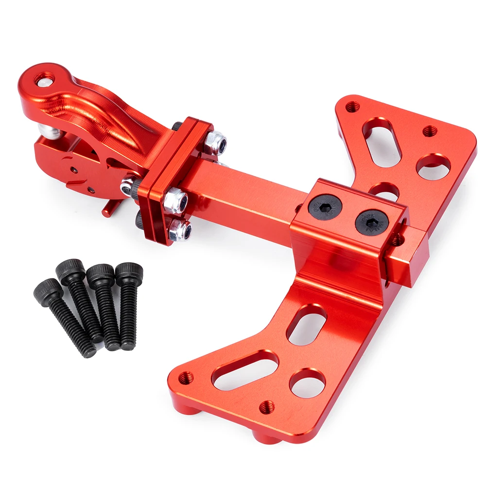 MIBIDAO ze stopu aluminium regulowany zaczep przyczepa hak holowniczy do osiowego SCX6 AXI05000 Wrangler 1/6 gąsienica RC części do ulepszenia samochodów