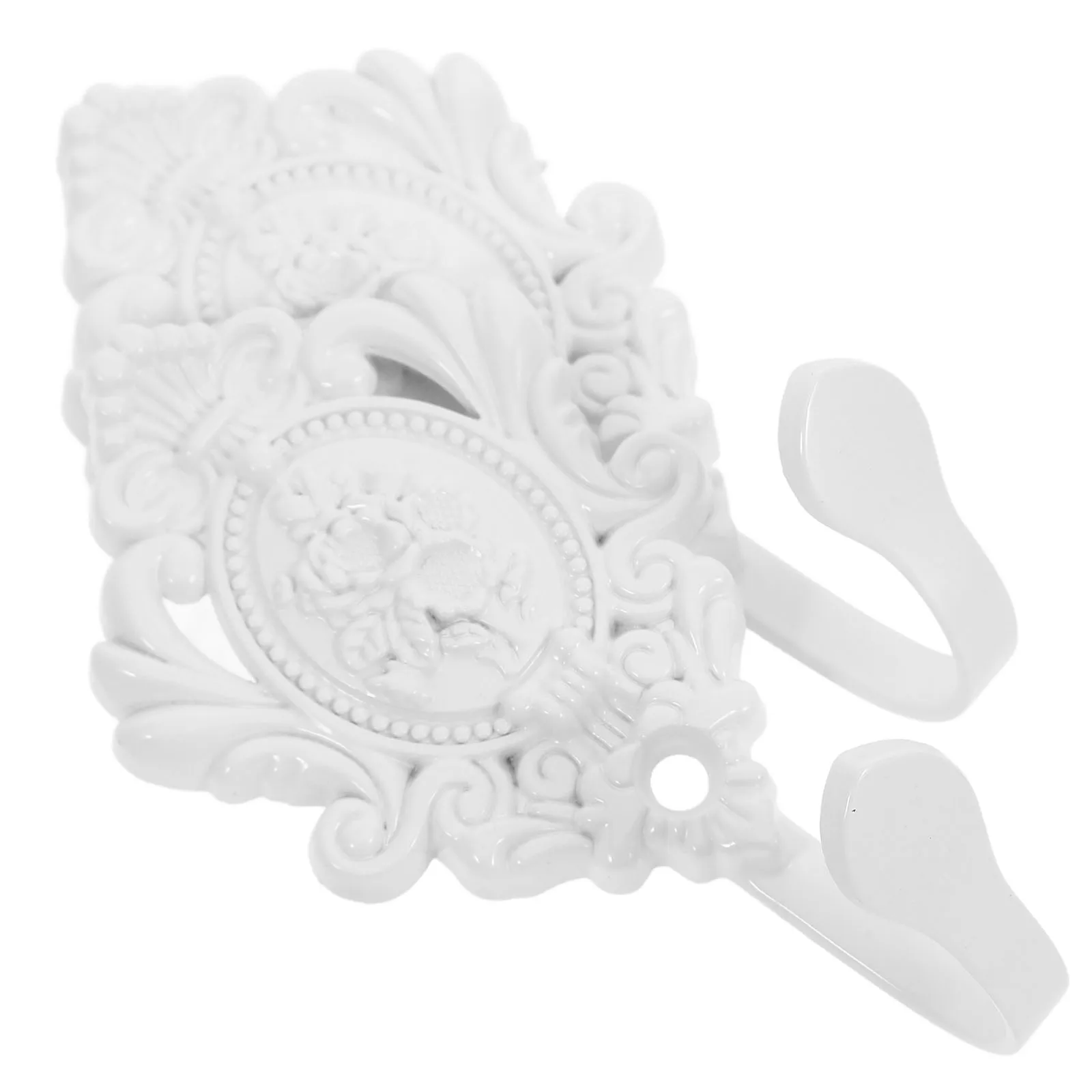 

Alipis 2Pcs Elegant Curtain Holdbacks Wall Mounted Tieback Hooks Heavy Duty Floral Design for Home Decoration