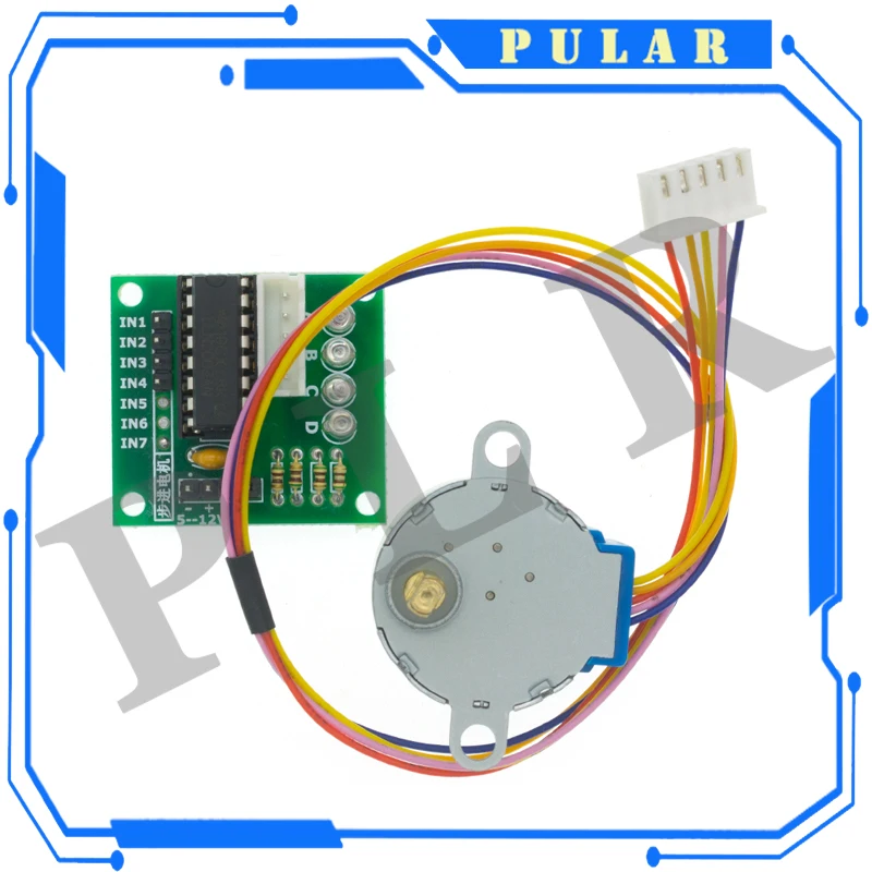 1Pc PLR 28BYJ-48-5V 4 Phase Stepper Motor+ Driver Board ULN2003 Stepper Motor + ULN2003 Driver Board DaiDian