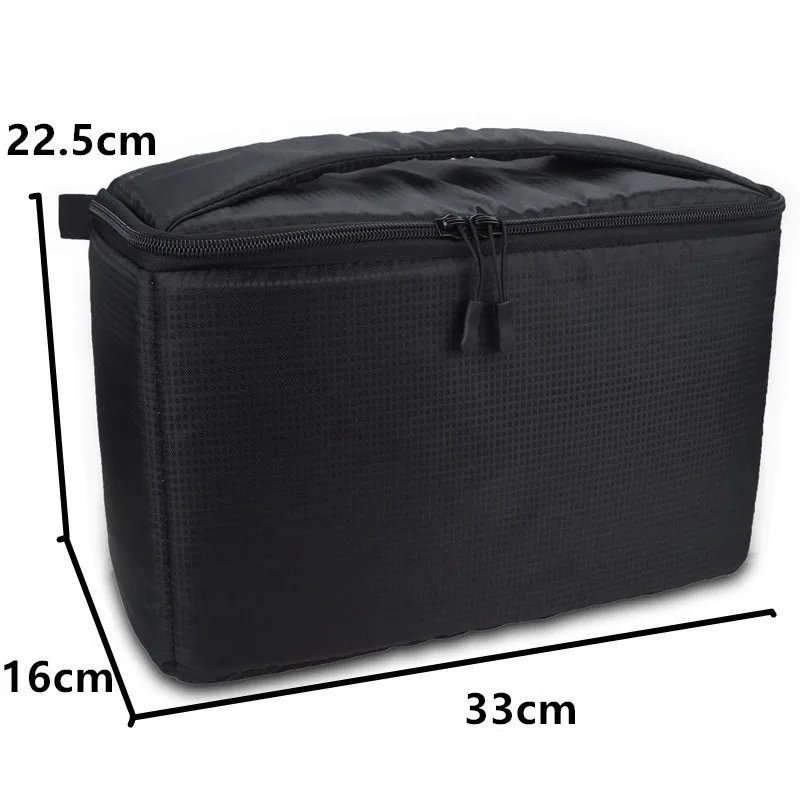 Besegad Portable Large Camera Insert Padded Bag Case Pouch Shockproof with Dividing Partition for DSLR Sony Canon Nikon Pentax