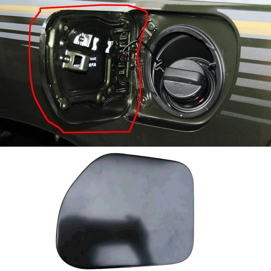 Wooeight 1Pc Fuel Gas Tank Filler Door Lid Flap Cover 77350-60100 Unpainted Color For Toyota Land Cruiser Prado LC150 2010-2020