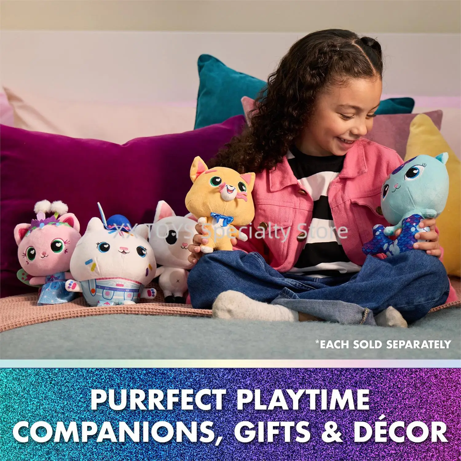 بيت الدمى غابي: سلسلة الاحتفال بالفيلم كوكي بوبي ميركات 9 بوصة غابي فتاة ألعاب من القطيفة حيوانات محشوة للأطفال #4