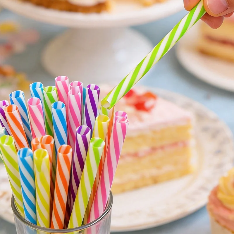 6/12/18/24/30pcs Multiple mixed-color dual-color straws  Reusable, premium food-grade material